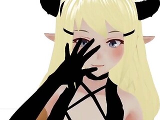 Vtuber's Secret Fantasy: 3D Cartoon Masturbation Session