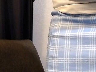 Mini Skirt Sexy Tease Flashing