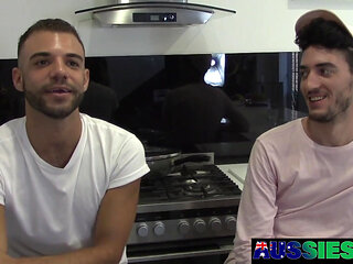 Horny Australians Xavier And Lewis Please Each Others Cocks