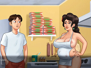 Maria gets her tight ass fucked by her boss in a cartoon fantasy
