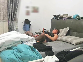 Wife Spied on While Masturbating Alone