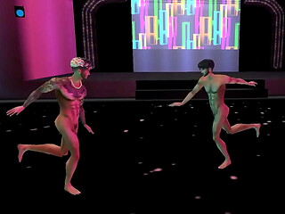 DANCING NAKED IN A CLUB
