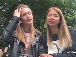 Teen Lesbian Couple Lick Each Others Small Tits