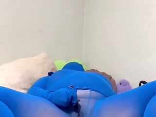Blue Encased Orgasm