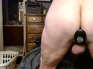 My Ass Working a Thrusting Butt Plug