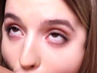 She Is Crazy About a Big Dick, Licking and Swallowing, POV