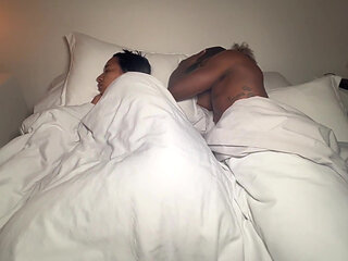 Stepmom and stepson share bed and have sex. English subtitles