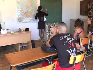 Teacher brings boys in for an orgy