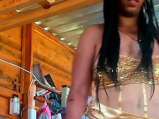 Trying on Sexy Short Dress Bought by Big Fan