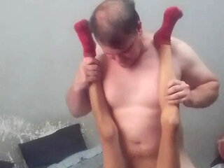 Daddy Licking Pussy and Fucking Petite Little Step Daughter with Passion