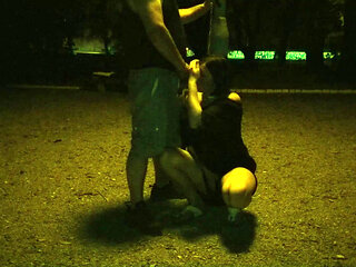 Beautiful Whore Sucking My Dick in the Park