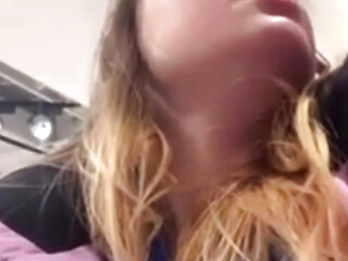 Sexy girl Masturbate in taxi and mall