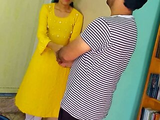 Indian Village Girl Fucking in Office For the first time In Tight Pussy MMS