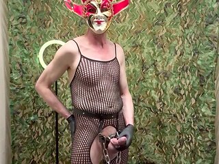 Solo fun with tight assets and a cock strap by Jesterkinky