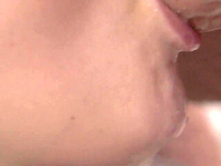 Blowjob, Super Close-up, Cum in Mouth