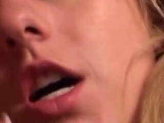 Slimy Blowjob Ends with Messy Facial Cumshot