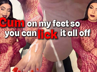 Cum on My Feet so You Can Lick It All off
