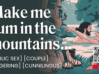 ASMR Audio Porn: Couple&rsquo_s First Public Sex in the Mountains &ndash_ Fingering &amp_ Outdoor Fuck &ndash_ Erotic Audio Roleplay