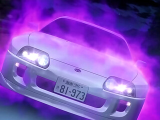 Anime initial d fd3s vs supra last scene