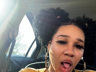 Amateur BJ and fuck outdoors