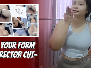-dc- Asian Fitness Girl Need to Correct Her Doggy Form