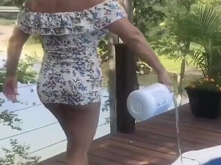 A Little Skit Around the Pool