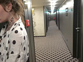 Daring! Blowjob in the Stairwell!