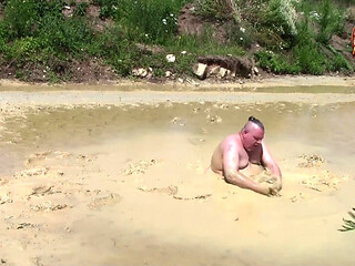Me Playing in Deep Light Mud