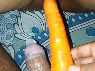 I Put a Carrot Into My Married Stepsister's Pussy