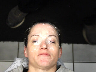 Shes cvered with big loads