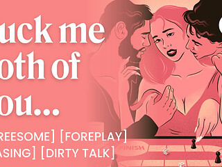 ASMR Audio Porn: Best Friend & Boyfriend Fuck You Together - MMF Threesome, DP & Dirty Talk - Erotic Audio Roleplay for Women