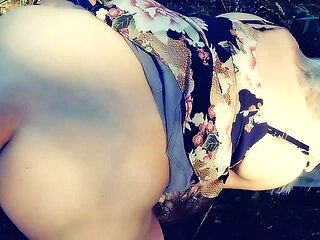 Stepmother Agrees to Anal and Blowjob Right on the Embankment!