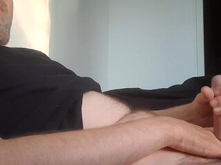 Morning handjob