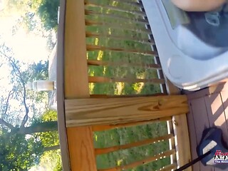 Curvy brunette coeds give sloppy double blowjobs