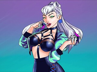 Henta Manga featuring KDA-style JOI with Evelynn from LoL