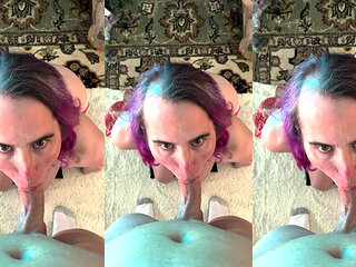 Pink Haired Deepthroating Dick - Compilation 1