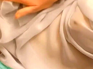 Small Pussy in a Transparent Dress Gets an Orgasm