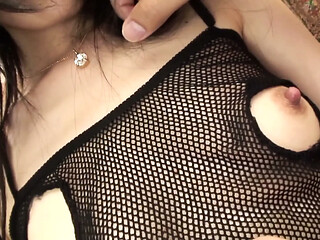 Petite Japanese girl gets a hard cock deep-throated