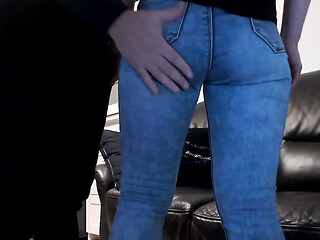 Stepmom's Jeans Hide Fingering Fun