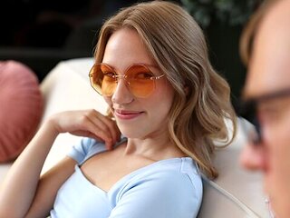 Beautiful brown-haired teen Maya Sinn is jumping on a big boner