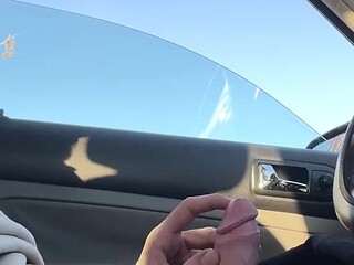 Amateur couple engages in public cock play at cruising park