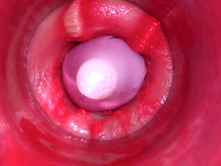 Camera Inside Pussy - Powerfull Cum in Pussy! Best Internal Asmr