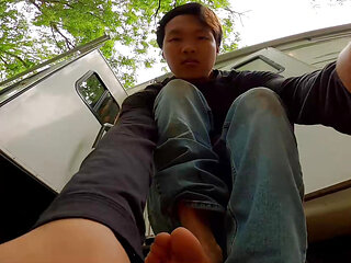 POV pissy feet on your face