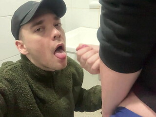 Public Toilet Slut Gets What He Deserves and got Fucked Rough [4K]