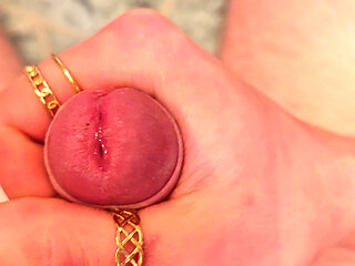 Squirted with my pink nails