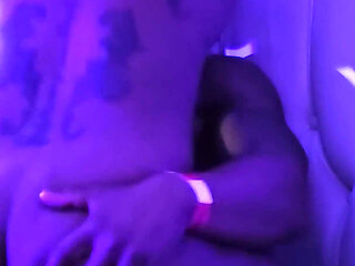 Vegas Night Blue Light Special Hardcore Ebony Couple