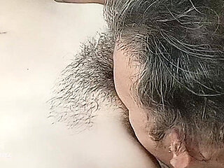 Blindfolded Stepdaughter Gives Away Her Hairy Pussy