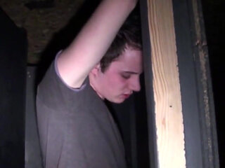 Sexy postman sucking cock in glory holes