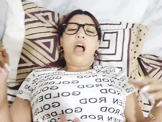 18 year old brunette big saggy tits from New York United States fucking her stepbrother's big dick part 110