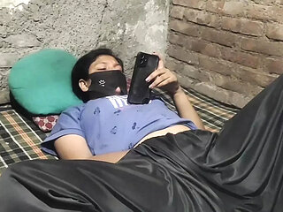 Desi Village girl masterbating when she watching video